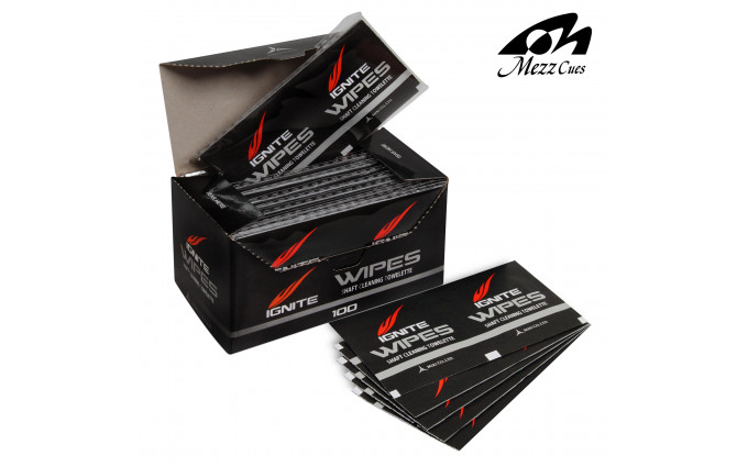 Салфетка для чистки кия Mezz Ignite Wipes Shaft Cleaning 100шт. Салфетка для чистки кия Mezz Ignite Wipes Shaft Cleaning 100шт.