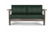 !Диван Techno ясень (Дуб натуральный(natur-wood),Винилискожа D.Green,Винилискожа (Dark Geen Темно-зеленый) цвет №206 ш1,44м)